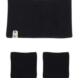 bharatasya Bhhbb-120322-039 Textured Head Wrap & Wristbands-picture-20