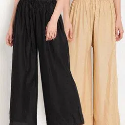 bcz Pack of 2 Solid Palazzos-picture-19