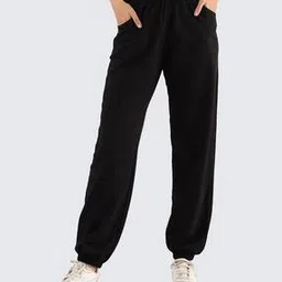 nite flite Women Relaxed Fit Joggers with Elasticated Drawstring Waist-picture-51