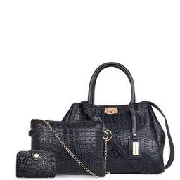 mark & keith Textured Shoulder Bag with Pouches-picture-44