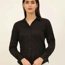 javinishka Pintucks Shirt with Curved Hemline-picture-16