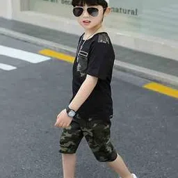 j & jp Boys Camouflage Print T-Shirt & Shorts Set-picture-49