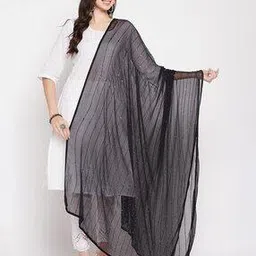 clora creation Embroidered Chiffon Dupatta with Sequin Embellishment-picture-50