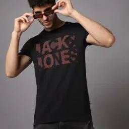jack & jones Men Typographic Slim Fit Crew-Neck T-Shirt-picture-25