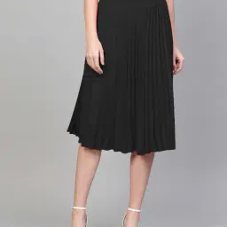 ptvize Women Pleated A-Line Skirt image 1