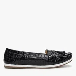 catwalk Reptilian Texture Loafers with Tassels-picture-36