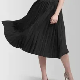 xqsee Women Pleated A-Line Skirt-picture-24
