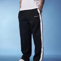 bonkers corner Men Straight Track Pants with Contrast Taping-picture-48
