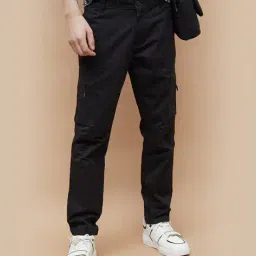 forca by lifestyle Men Pleated Slim Fit Pants image 1