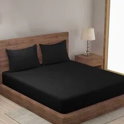 soknack 300 TC Striped King-Size Bedsheet with Pillow Covers-picture-41