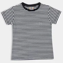 pampolina Striped Top with Short Sleeves-picture-23