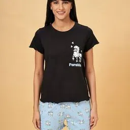 dreamz by pantaloons Women Cotton T-Shirt And Shorts Set-picture-12
