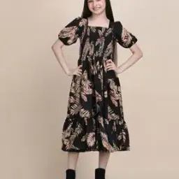 asthamoxi Girls Fit And Flare Dress-picture-23