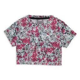puma Train Floral Print Youth Relaxed Fit Crop T-Shirt-picture-19