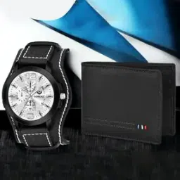 lorenz CM-4026GL-01 Water-Resistant Analogue Watch & Wallet Set-picture-48