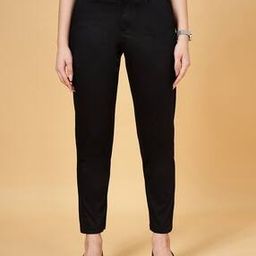 annabelle by pantaloons Women Slim Fit Flat-Front Trousers-picture-7