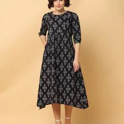 black & blah blah Floral A-line Dress-picture-38
