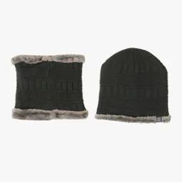 dnmx Knitted Beanie with Faux Fur Trim-picture-34