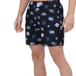 Printed Boxers with Elasticated Waist-image-23