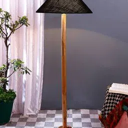 devansh Floor Lamp with Wooden Shade-picture-43