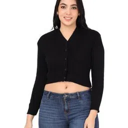 femula Women V-Neck Front-Open Blouse-picture-23