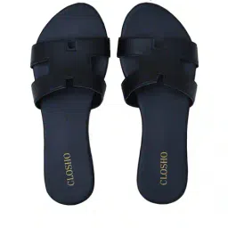 closho Open-Toe Slip-On Sandals with Cut Work image 1