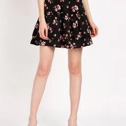 vahson Floral Flared Skirt-picture-24