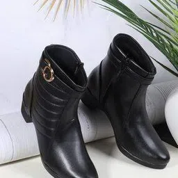 trase Women Regular Fit Ankle-Length Boots-picture-29