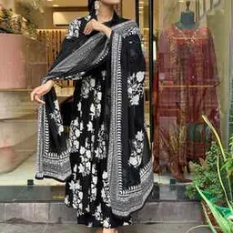 svaraa Women Floral Flared Kurta Set-picture-44