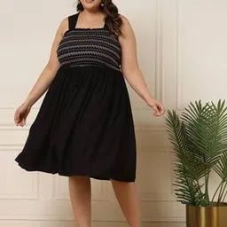 deebaco Women Embroidered Fit & Flare Dress-picture-46