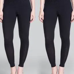 lyra Pack of 2 Ankle-Length Leggings with Elasticated Waist-picture-10