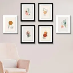 Set of 6 Random Various Leaves Wall Art Frames-picture-19