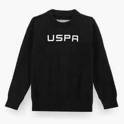 u.s. polo assn. Boys Intarsia Brand Print Cotton Sweater-picture-23