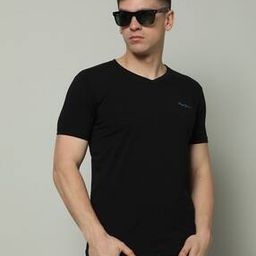 pepe jeans Men Roy Slim Fit V-Neck T-Shirt-picture-46