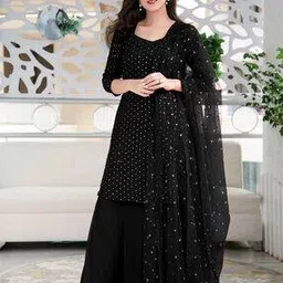 wedani Women Embroidered Semi-Stitched Straight Dress Material-picture-21
