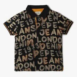 pepe jeans Boys Ryler Printed Regular Fit Polo T-Shirt-picture-12