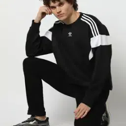 adidas originals Crew-Neck Sweatshirt with Logo Print-picture-43