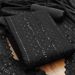 panzora Women Embroidered 3-Piece Unstitched Dress Material-picture-32