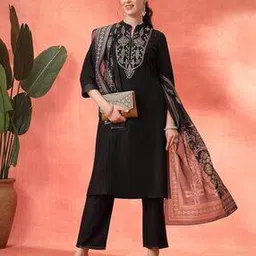 nayam by lakshita Women Embroidered Straight Kurta Set-picture-33