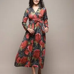 biba Women Floral Print Fit & Flare Dress-picture-26
