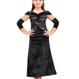 lei chie Girls Party Wear Long Dress image 1