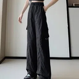 outzidr global Women High-Rise Relaxed Fit Cargo Pants-picture-13