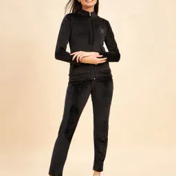 sweet dreams Women Embroidered Regular Fit Tracksuit image 1