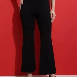 sqew Women Boot Fit Flat-Front Pants-picture-22