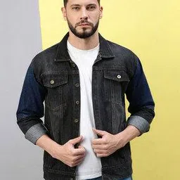 voxati Men Washed Slim Fit Denim Jacket-picture-36