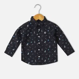 allen solly Boys Micro Print Regular Fit Shirt-picture-14