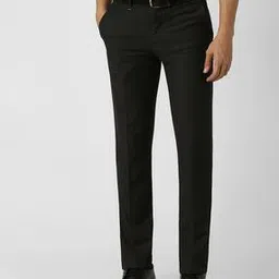 van heusen Checked Flat-Front Slim Fit Trousers-picture-13