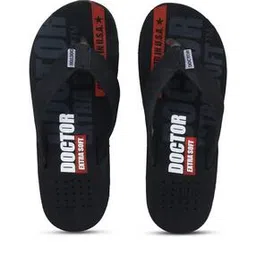 doctor extra soft Brand Print T-Strap Flip-Flops-picture-20