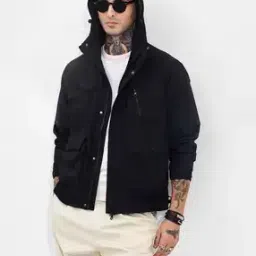 snitch Men Relaxed Fit Hooded Jacket-picture-36