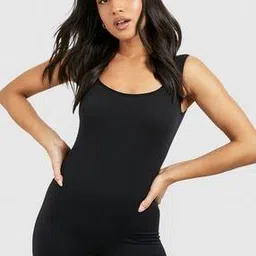 la chic pick Women Ribbed Scoop-Neck Playsuit-picture-39